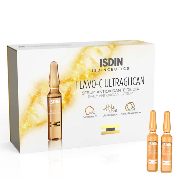 Isdin Isdinceutics Flavo-C Ampolas Ultraglican 30x2ml - Imagem 2