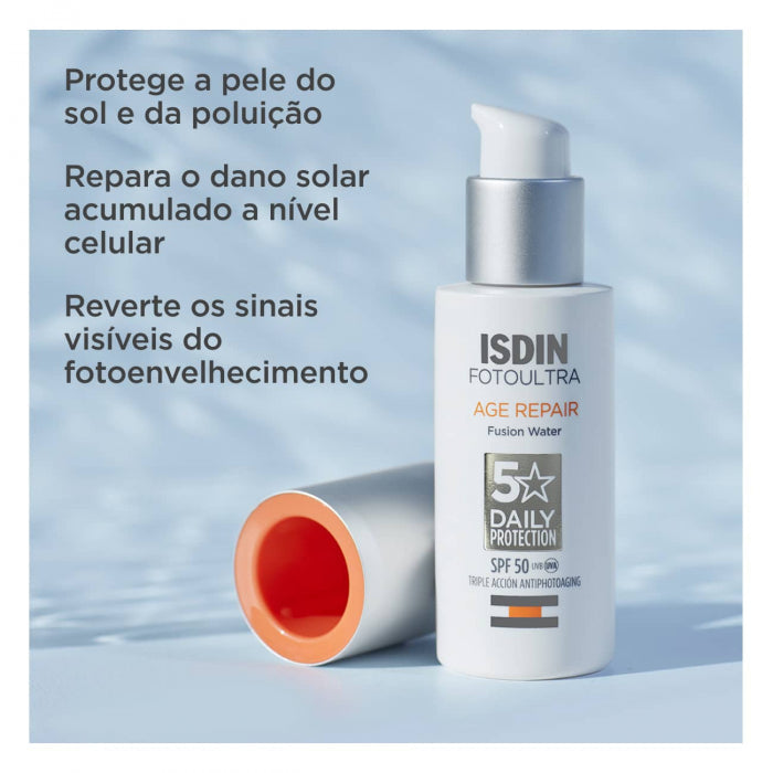 Isdin FotoUltra Age Repair Fusion Water Fluido FPS 50 50ml - Imagem 5