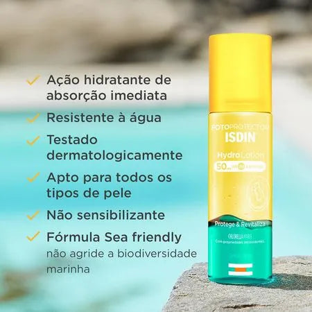 Protetor Solar Corporal Isdin - Fotoprotector Hydrolotion FPS 50 200ml - Imagem 4