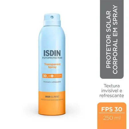 Protetor Solar Corporal Isdin Spray FPS 30 250ml Transparente - Imagem 5