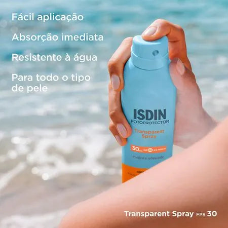 Protetor Solar Corporal Isdin Spray FPS 30 250ml Transparente - Imagem 3